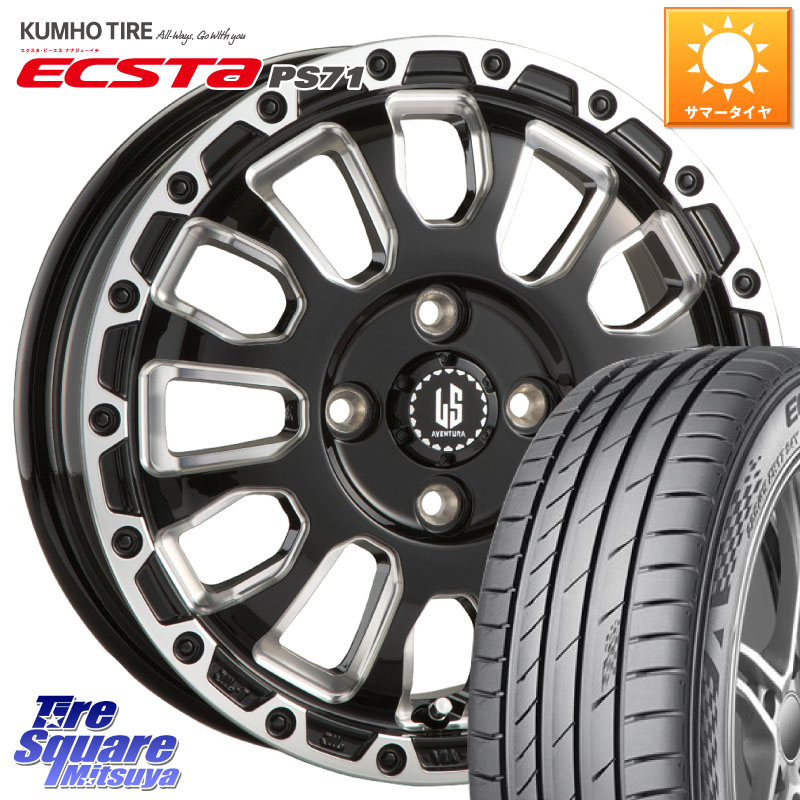 KUMHO ECSTA PS71 エクスタ サマータイヤ 205/45R16阿部商会 LA STRADA AVENTURA アヴェンチュラ 16インチ 16X6.0J 40 4穴 100｜タイヤスクエアミツヤ