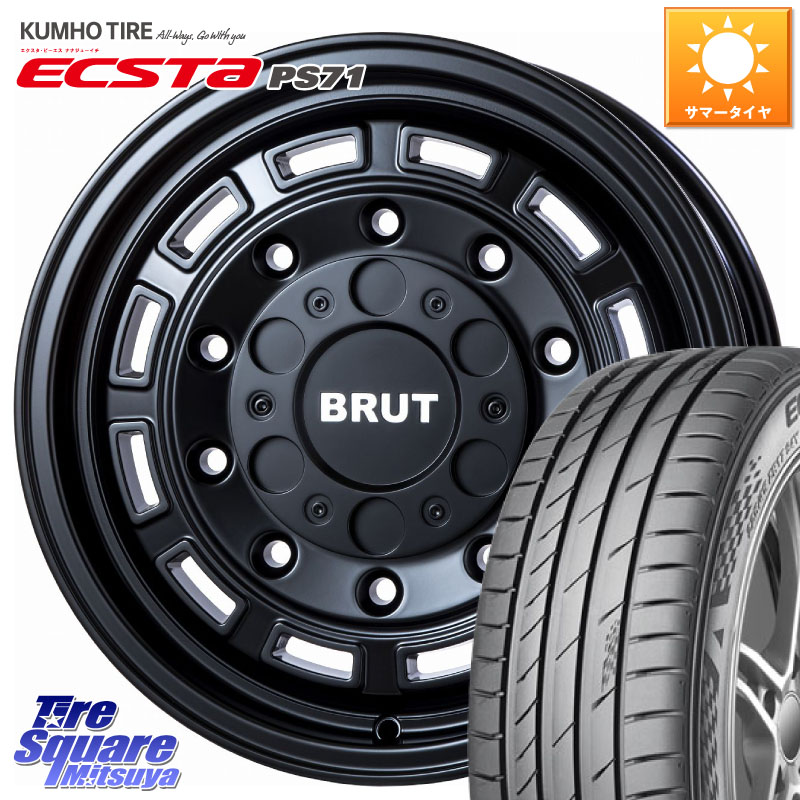 KUMHO ECSTA PS71 エクスタ サマータイヤ 235/45R17BRUT ブルート BR-70 BR70 ホイール 17インチ 17X7.5J 40 5穴 114.3 アリスト|タイヤスクエアミツヤ