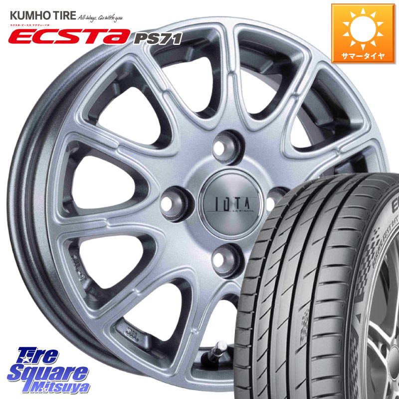 阿部商会 TIRADO IOTA イオタ ホイール 16インチ 16 X 6.0J +42 4穴 100 KUMHO ECSTA PS71 エクスタ サマータイヤ 205/45R16