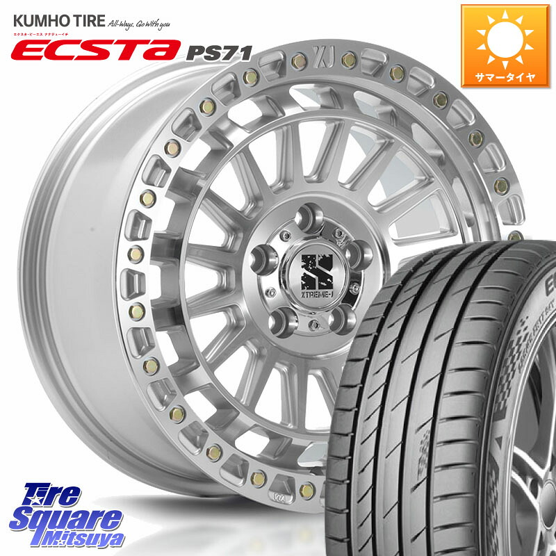 KUMHO ECSTA PS71 エクスタ サマータイヤ 215/40R17MLJ XJ08 XTREME-J ホイール 17インチ 17X7.5J 42 5穴 114.3|タイヤスクエアミツヤ