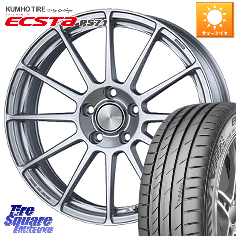 ENKEI エンケイ PerformanceLine PF03 ホイール 18 X 7.0J +48 5穴 100 KUMHO ECSTA PS71 エクスタ サマータイヤ 225/45R18