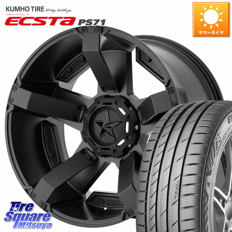 KUMHO ECSTA PS71 エクスタ サマータイヤ 215/40R17KMC XD811 ROCKSTAR2 ホイール 17インチ ロックスター2 17X8.0J 35 5穴 114.3|タイヤスクエアミツヤ