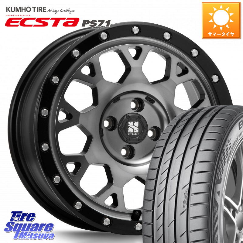 KUMHO ECSTA PS71 エクスタ サマータイヤ 205/45R16MLJ XJ04 XTREME-J エクストリームJ ホイール 16インチ 16X6.5J 38 4穴 100 ロードスター｜タイヤスクエアミツヤ