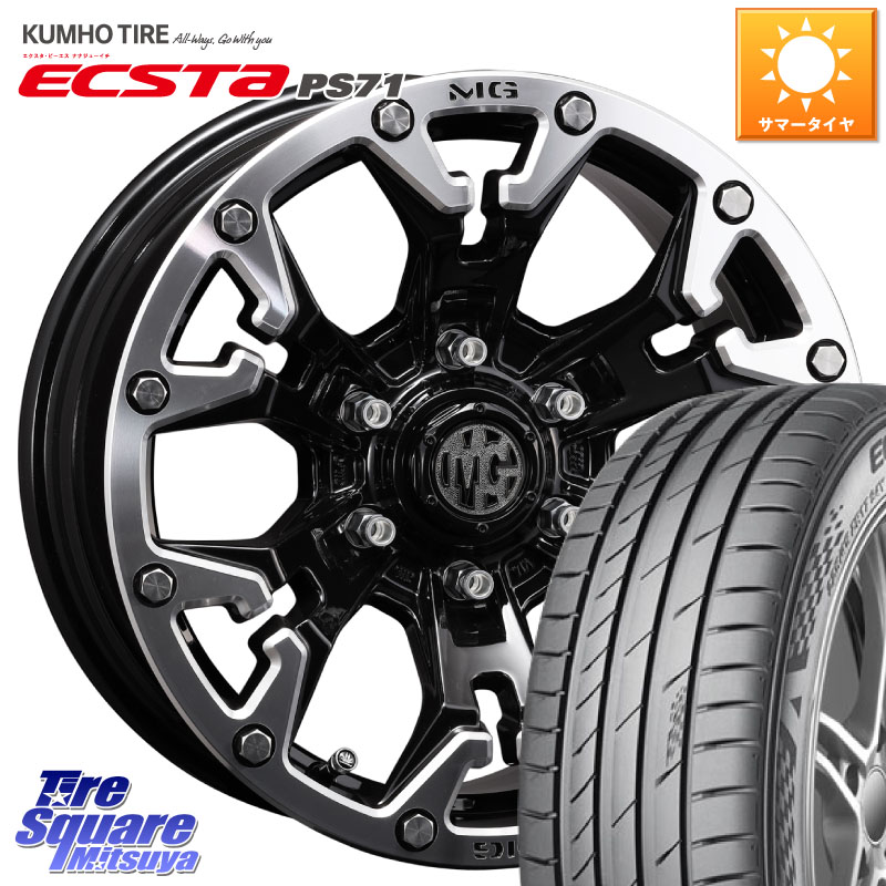 KUMHO ECSTA PS71 エクスタ サマータイヤ 225/50R17CRIMSON クリムソン GOLEM ゴーレム 17インチ 17X7.0J 32 5穴 114.3|タイヤスクエアミツヤ