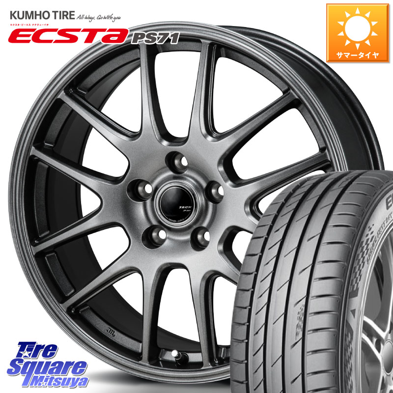 KUMHO ECSTA PS71 エクスタ サマータイヤ 225/40R18Japan三陽 ZACK JP-205 ホイール 18X7.5J 53 5穴 114.3 GU系インプレッサ ステップワゴン シビックTypeR｜タイヤスクエアミツヤ