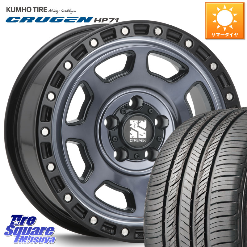 KUMHO CRUGEN HP71 クルーゼン サマータイヤ 225/65R17MLJ XJ07 XTREME-J 5H IND エクストリームJ 17インチ 17X8.0J 35 5穴 114.3 RAV4 50系 NX レクサス ハリアー|タイヤスクエアミツヤ