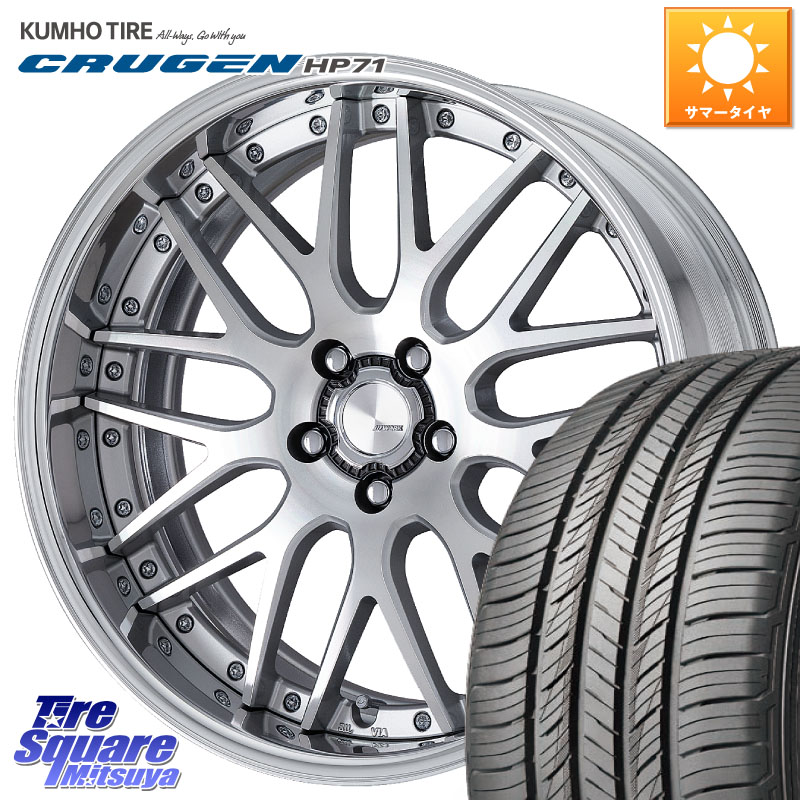 KUMHO CRUGEN HP71 クルーゼン サマータイヤ 235/55R19WORK Lanvec LM1 O Disk 19インチ 2ピース 19X8.0J 55 5穴 114.3 CX-7 CX7 MAZDA｜タイヤスクエアミツヤ
