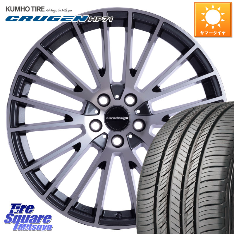 KUMHO CRUGEN HP71 クルーゼン サマータイヤ 235/60R18阿部商会 Eurodesign CALWER ホイール 18インチ 18X8.0J(MB X253) 40 5穴 112 メルセデスベンツ GLC(X253)｜タイヤスクエアミツヤ