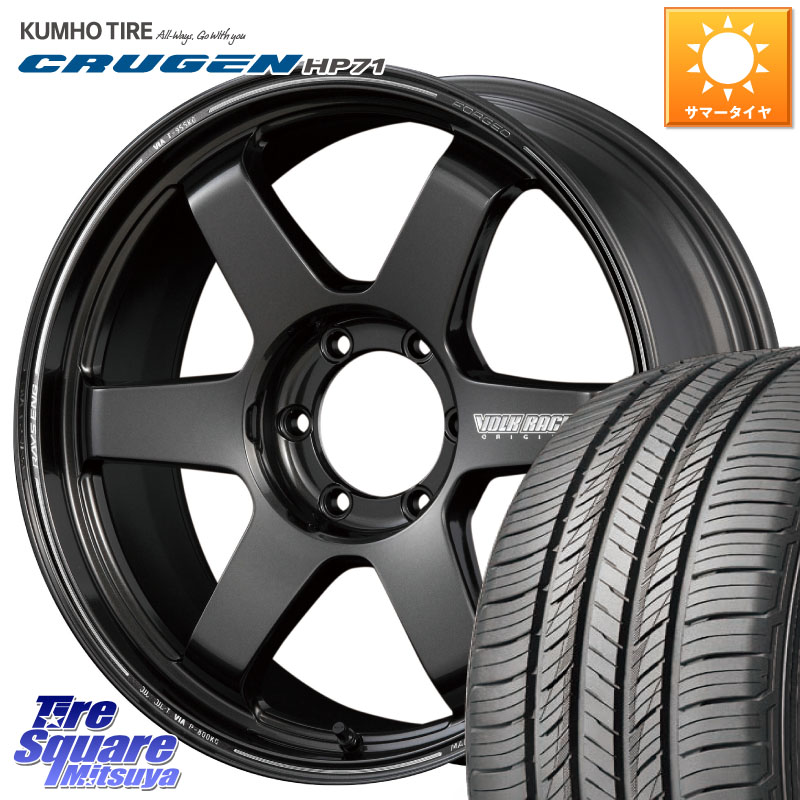 RAYS 【欠品次回10~11月】 ボルクレーシング TE37 ウルトラ ラージ PCD ホイール 18インチ 18 X 8.0J +36 6穴 139.7 KUMHO CRUGEN HP71 クルーゼン サマータイヤ 265/60R18 トライトンGSR 218,730円