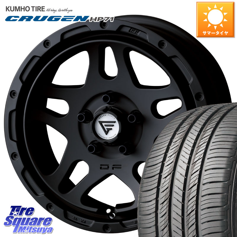 KUMHO CRUGEN HP71 クルーゼン サマータイヤ 225/65R17DELTA FORCE OVERLANDER ホイール 17インチ 17X7.0J 32 5穴 114.3 80系ハリアー RAV4 50系 デリカD:5 D5 カスタムサイズ NX レクサス ハリアー｜タイヤスクエアミツヤ