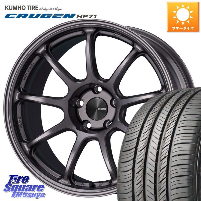 ENKEI PerformanceLine PF09 ホイール 4本 18インチ 18 X 8.5J +45 5穴 114.3 KUMHO CRUGEN HP71 クルーゼン サマータイヤ 235/60R18 CX-60