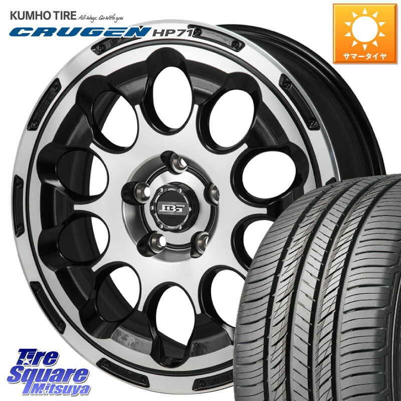 Japan三陽 ボトムガルシア CHRONO クロノ 17 X 7.0J +38 5穴 114.3 KUMHO CRUGEN HP71 クルーゼン サマータイヤ 225/60R17 30系アルファード 30系ヴェルファイア デリカD:5 SL系フォレスター