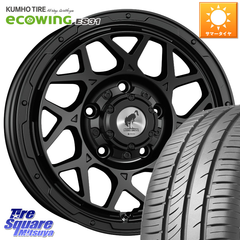 KUMHO ecoWING ES31 エコウィング サマータイヤ 215/65R16SUPER STAR LODIO DRIVE ロディオドライブ 8M MONO モノ 16X5.5J 20 5穴 139.7 ジムニー専用(要オーバーフェンダー等)｜タイヤスクエアミツヤ