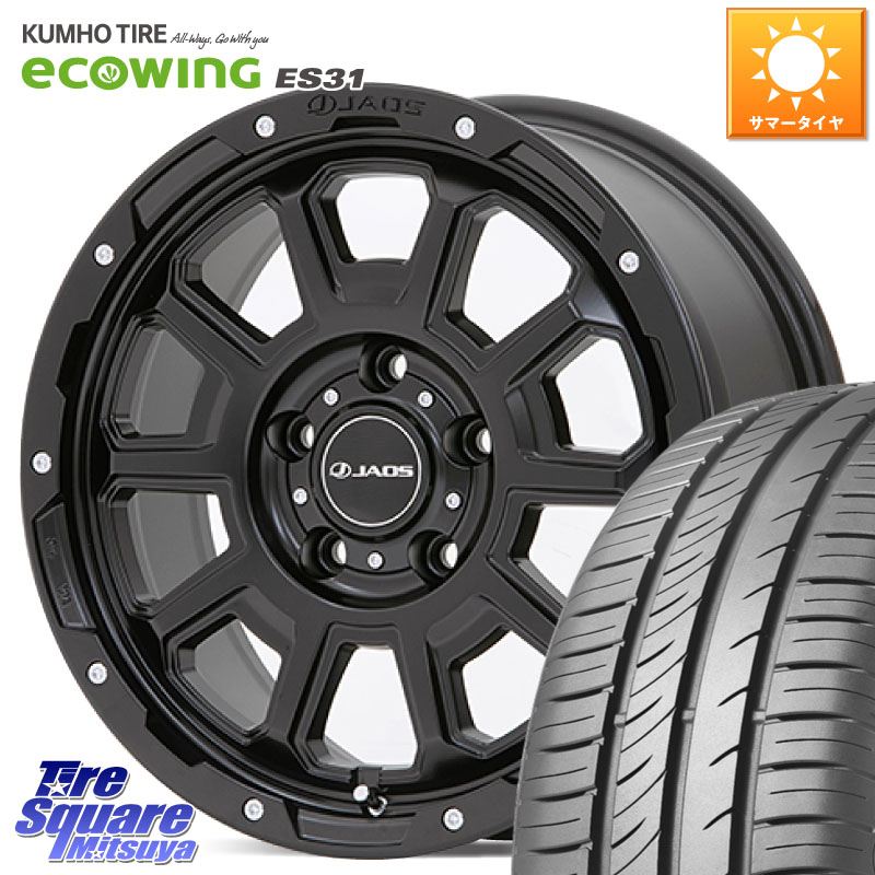 JAOS JAOS ADAMAS BL5 ジャオス アダマス ビーエルファイブ 16インチ 16 X 7.0J +40 5穴 114.3 KUMHO ecoWING ES31 エコウィング サマータイヤ 215/60R16