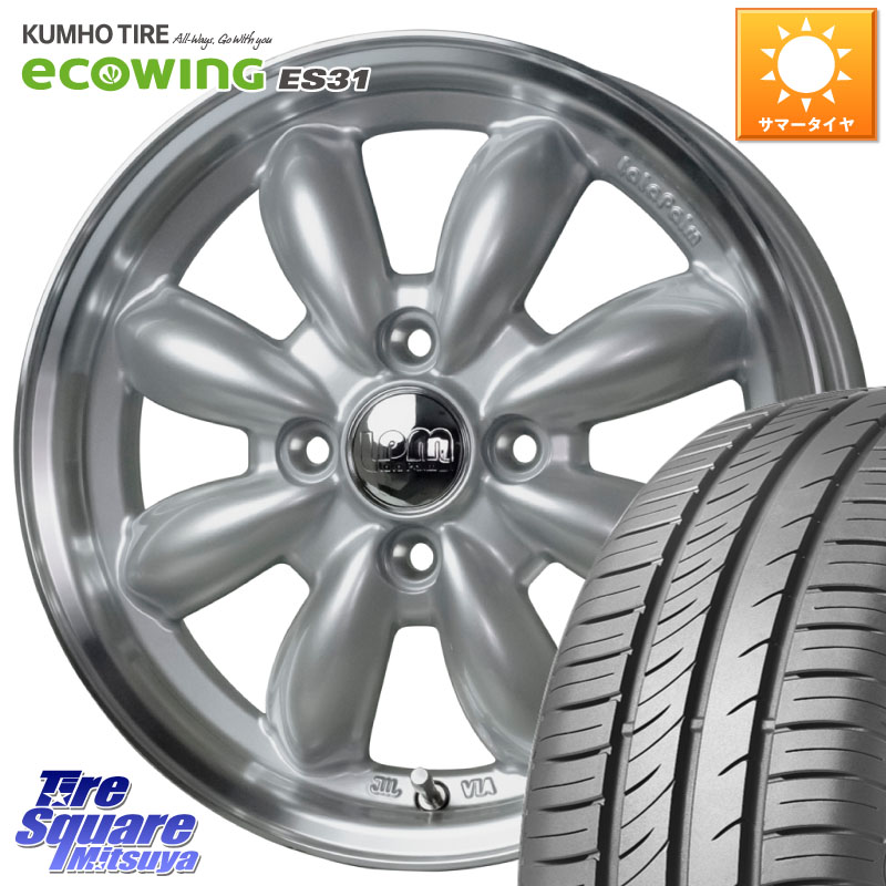 HotStuff LaLa Palm CUP2 ララパーム ホイール 15インチ 15 X 5.5J +45 4穴 100 KUMHO ecoWING ES31 エコウィング サマータイヤ 195/60R15