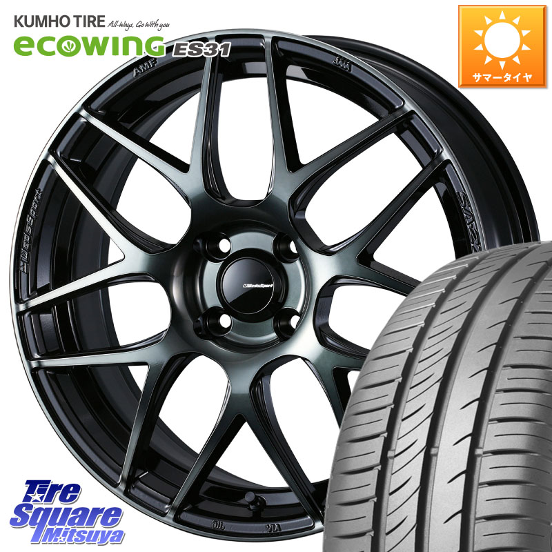 WEDS 74157 SA-27R ウェッズ スポーツ WBC ホイール 15インチ 15 X 5.0J(J) +45 4穴 100 KUMHO ecoWING ES31 エコウィング サマータイヤ 175/60R15 MAD7Sソリオ・MBD7SデリカD2