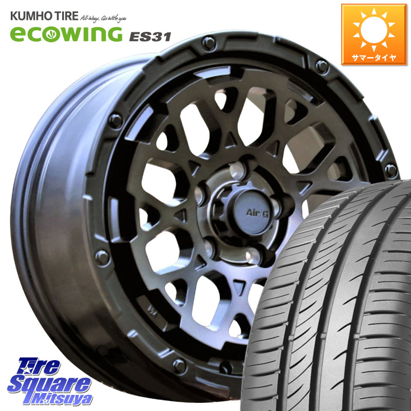4X4エンジニアリング Air/G Rocks GHOST ホイール 16インチ 16 X 7.0J +35 5穴 114.3 KUMHO ecoWING ES31 エコウィング サマータイヤ 215/65R16 30系ヴェルファイア 20系アルファード