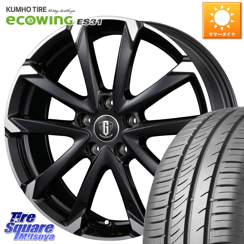 KUMHO ecoWING ES31 エコウィング サマータイヤ 215/60R16KOSEI MZ-GROW C52S ホイール 16インチ 16X6.5J 53 5穴 114.3 WR-V CX-3 RC系オデッセイ前期 ティアナ 日産 オデッセイ ヴェゼル VEZEL|タイヤスクエアミツヤ