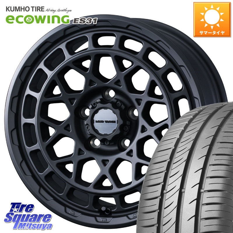 WEDS MUDVANCE X TYPE M ホイール 16インチ マッドヴァンス 16 X 7.0J +35 5穴 114.3 KUMHO ecoWING ES31 エコウィング サマータイヤ 205/60R16