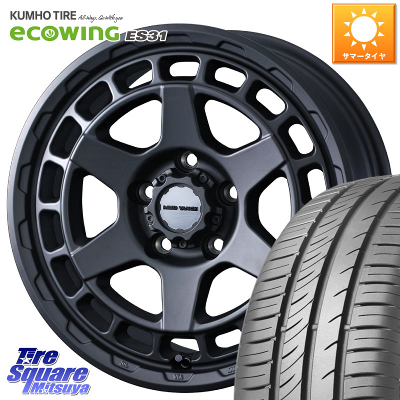 KUMHO ecoWING ES31 エコウィング サマータイヤ 195/60R17WEDS MUDVANCE X TYPE S ホイール 17インチ マッドヴァンス タイプS 17X7.0J 38 5穴 114.3 60系プリウス|タイヤスクエアミツヤ