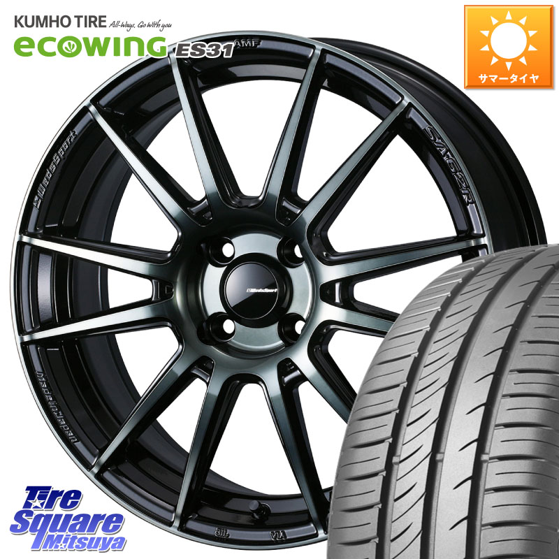 WEDS WedsSport SA-62R ホイール 15インチ ウェッズ スポーツ 15 X 5.0J(J) +45 4穴 100 KUMHO ecoWING ES31 エコウィング サマータイヤ 175/60R15 MAD7Sソリオ・MBD7SデリカD2