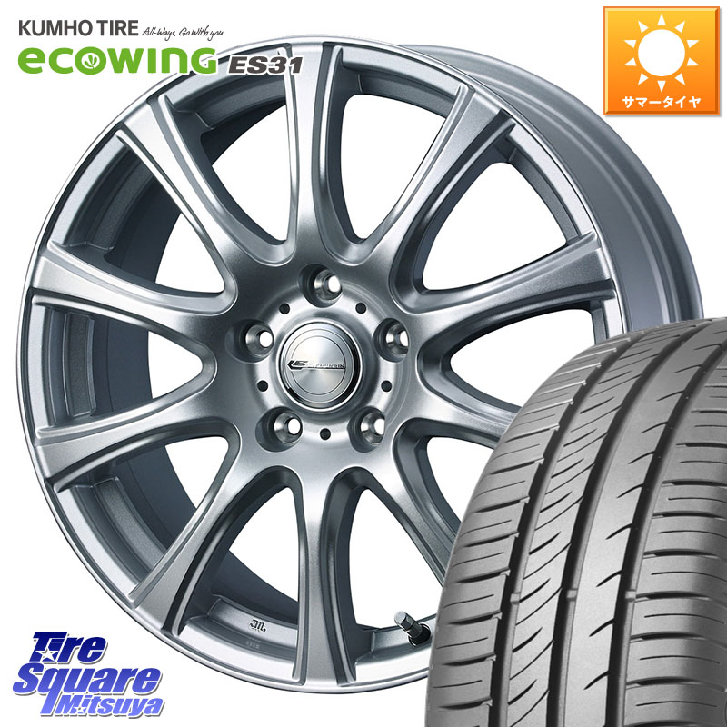 WEDS LAUFBAHN 在庫● ホイール 16インチ 16 X 6.5J +47 5穴 100 KUMHO ecoWING ES31 エコウィング サマータイヤ 215/65R16