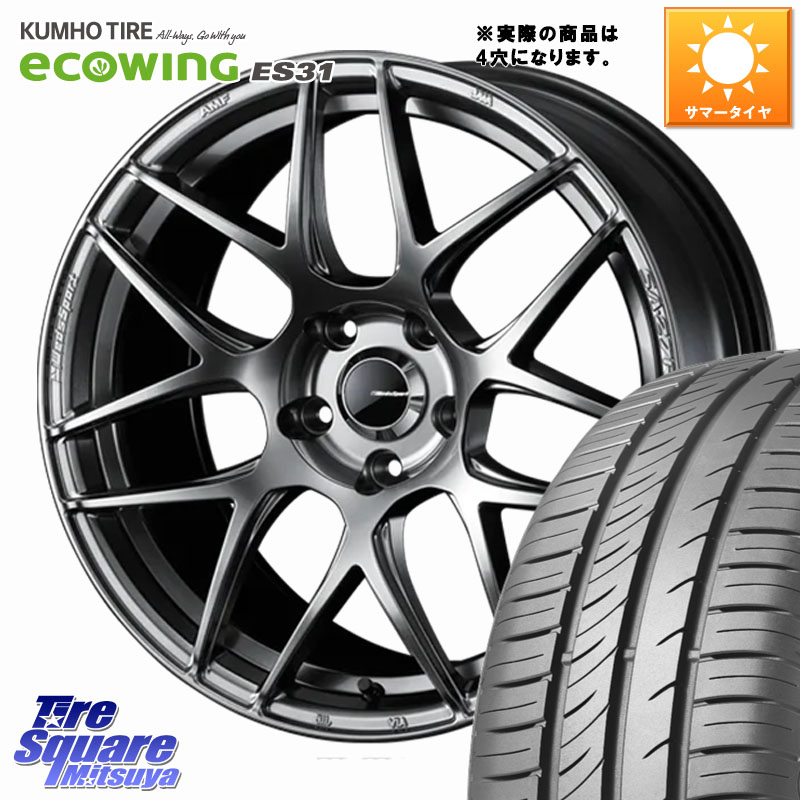 WEDS 74202 SA-27R PSB ウェッズ スポーツ ホイール 15インチ 15 X 6.0J +38 4穴 100 KUMHO ecoWING ES31 エコウィング サマータイヤ 175/55R15 M900系タンク・ルーミー ダイハツ トールM900S・M910S