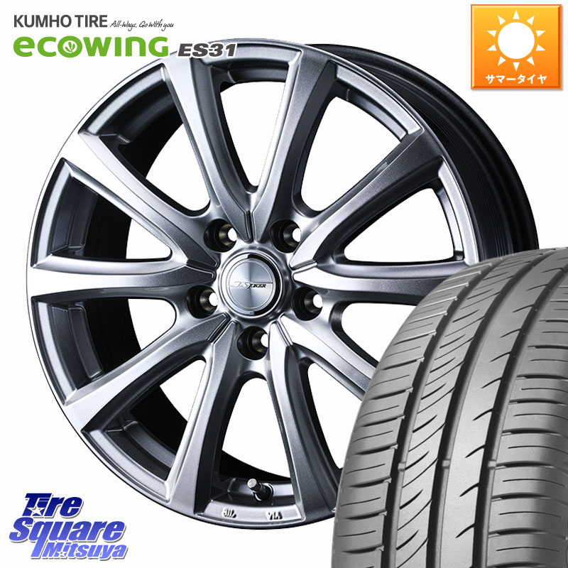 WEDS JOKER SMASH ホイール 15インチ ジョーカースマッシュ 15 X 6.0J +43 5穴 114.3 KUMHO ecoWING ES31 エコウィング サマータイヤ 175/65R15