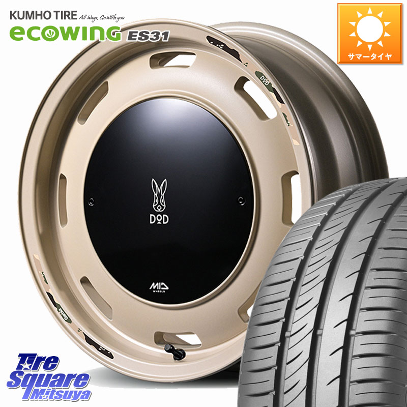 MANARAY MID x DOD ウシャリントバリ ホイール 16インチ 16 X 5.5J +20 5穴 139.7 KUMHO ecoWING ES31 エコウィング サマータイヤ 215/65R16 ジムニー専用(要オーバーフェンダー等) 92,345円