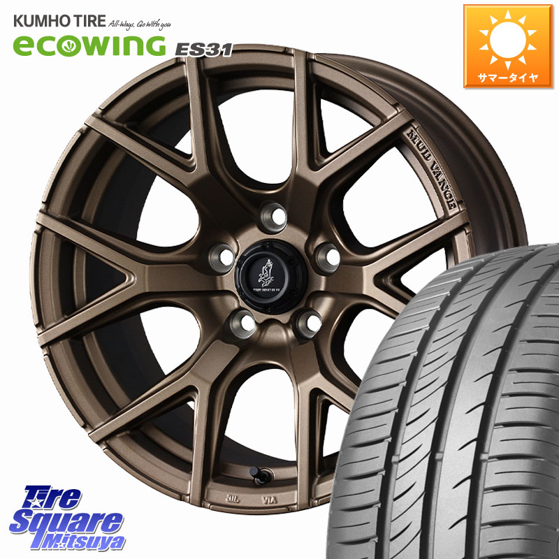 WEDS MUDVANCE SD ホイール 16インチ マッドヴァンス 16 X 7.0J +35 5穴 114.3 KUMHO ecoWING ES31 エコウィング サマータイヤ 215/60R16