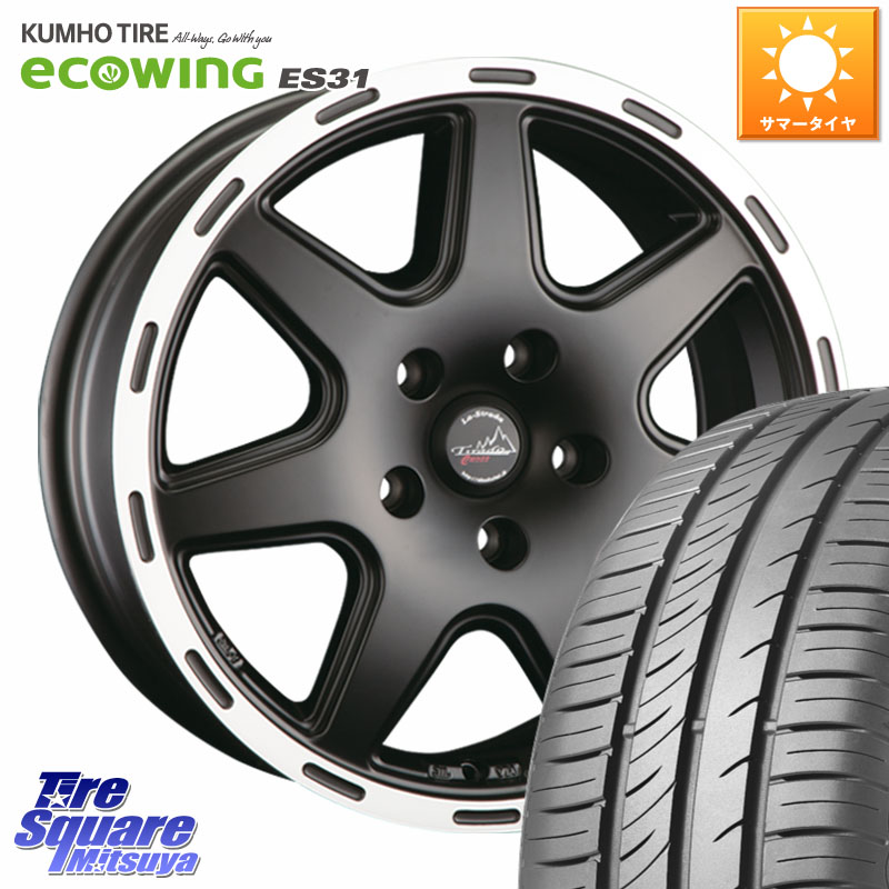 KUMHO ecoWING ES31 エコウィング サマータイヤ 215/65R16阿部商会 TIRADO CROSS ホイール 16インチ 16X6.5J(US) 40 5穴 110 Jeep Renegade ジープ レネゲード|タイヤスクエアミツヤ