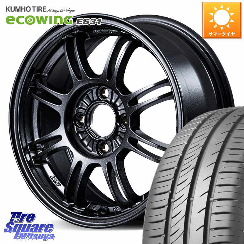 RAYS 【欠品次回5~6月】 A･LAP 軽自動車専用 ホイール 14インチ 14 X 6.0J +40 4穴 100 KUMHO ecoWING ES31 エコウィング サマータイヤ 175/70R14