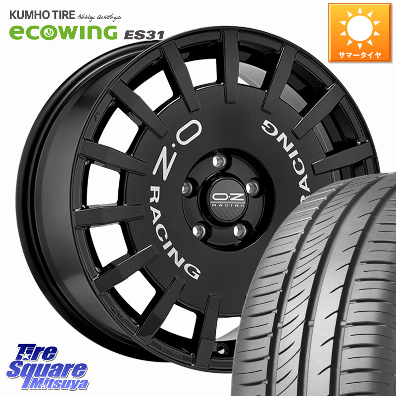 KUMHO ecoWING ES31 エコウィング サマータイヤ 215/65R16OZ Rally Racing ラリーレーシング ホイール 16インチ 16X7.0J 35 5穴 114.3 20系アルファード エクストレイル X-TRAIL 日産 ヴェルファイアハイブリッド ヴェルファイア アルファード|タイヤスクエアミツヤ