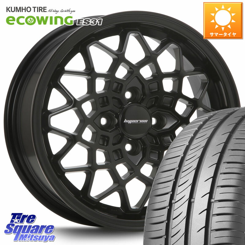 MLJ hyperion CALMA ハイペリオン カルマ 15 X 5.0J +45 4穴 100 KUMHO ecoWING ES31 エコウィング サマータイヤ 175/60R15 Mx27/37/47Sソリオ・デリカD2
