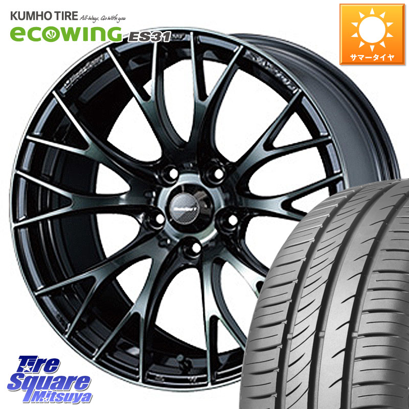 WEDS 72724 SA-20R SA20R ウェッズ スポーツ ホイール 16インチ 16 X 7.0J +52 5穴 114.3 KUMHO ecoWING ES31 エコウィング サマータイヤ 195/60R16