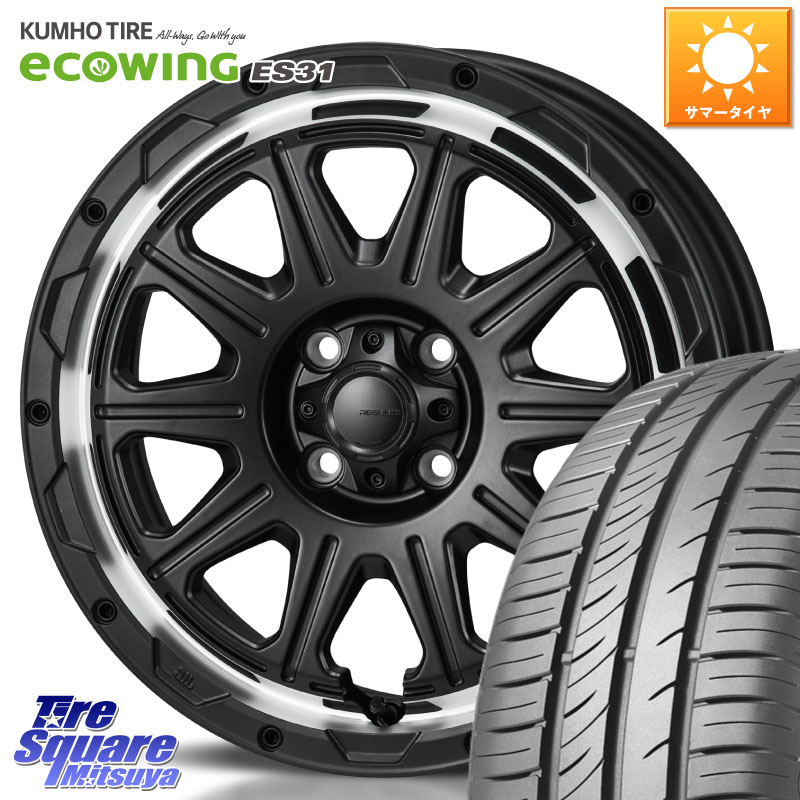 MONZA HI-BLOCK REGULES 16インチ 16 X 6.0J +40 4穴 100 KUMHO ecoWING ES31 エコウィング サマータイヤ 215/65R16