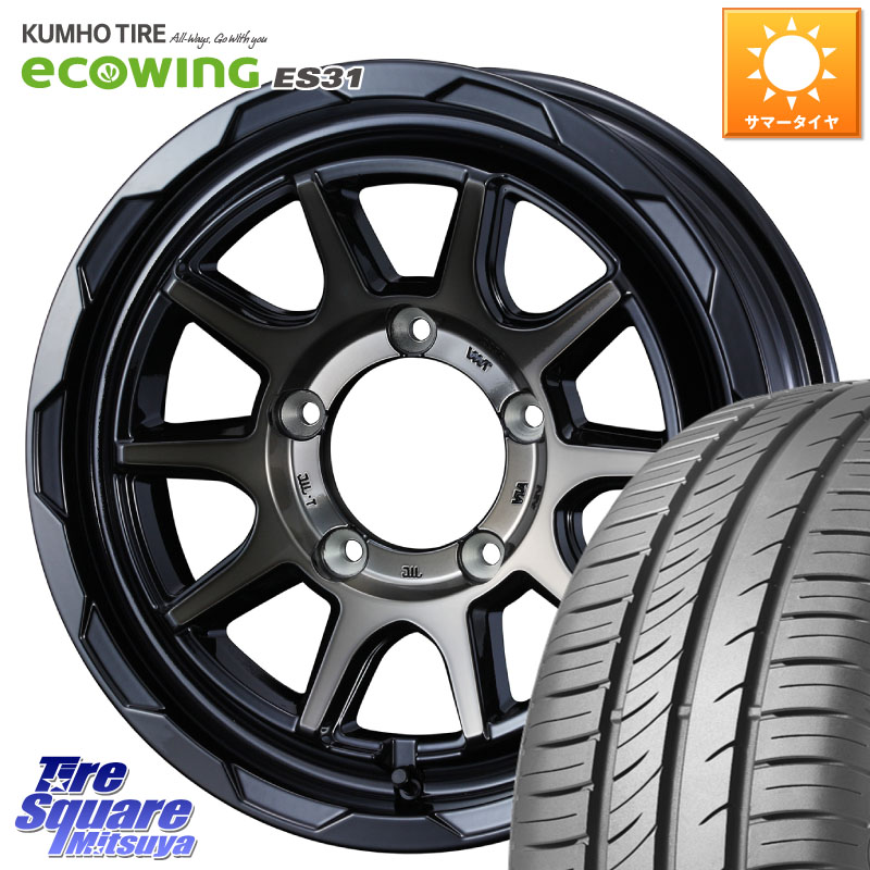 KUMHO ecoWING ES31 エコウィング サマータイヤ 215/65R16WEDS マッドヴァンス06 MUD VANCE 06 インセット-5 ウエッズ 16インチ 16X6.0J 0 5穴 139.7 ジムニー専用(要オーバーフェンダー等) ジムニ−シエラ/ノマド(カスタム) AZオフロード カスタムサイズ|タイヤスクエアミツヤ