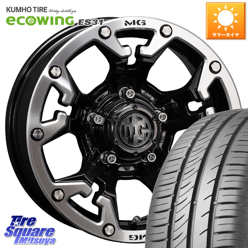 CRIMSON クリムソン GOLEM インセット-5 ゴーレム 16インチ 16 X 6.0J +0 5穴 139.7 KUMHO ecoWING ES31 エコウィング サマータイヤ 215/65R16 ジムニー専用(要オーバーフェンダー等) ジムニ－シエラ・ノマド(カスタム)