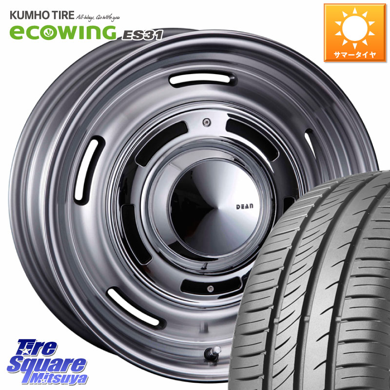 CRIMSON ディーン クロスカントリー グレー 17インチ 17 X 7.0J +47 5穴 114.3 KUMHO ecoWING ES31 エコウィング サマータイヤ 195/60R17 60系プリウス