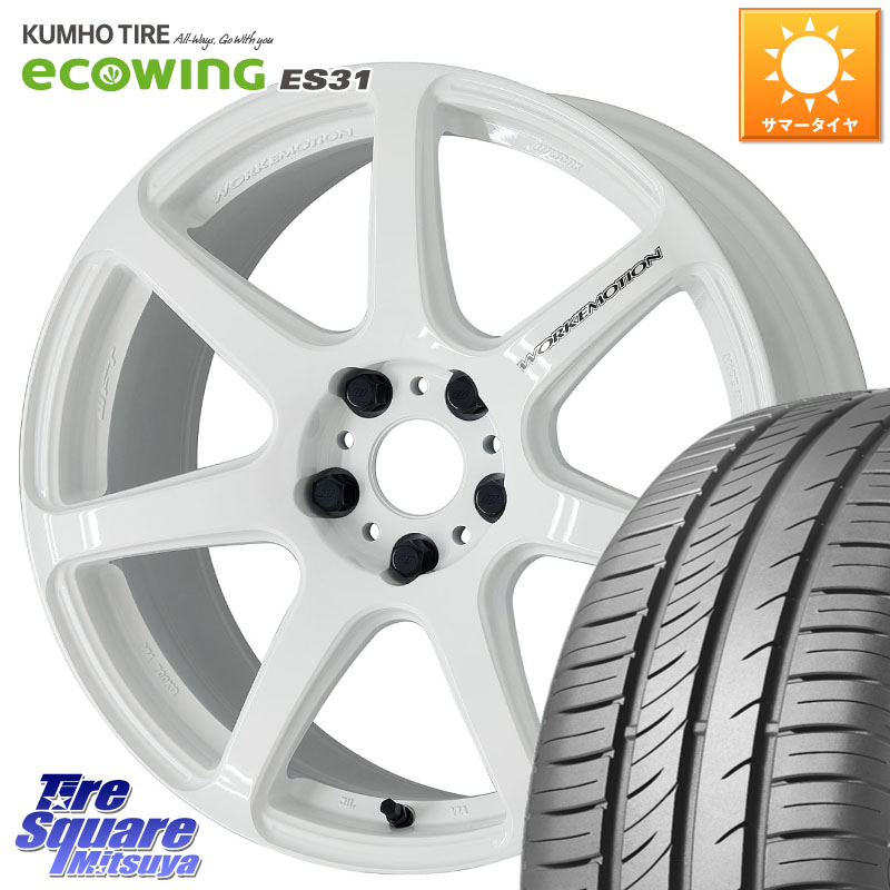 KUMHO ecoWING ES31 エコウィング サマータイヤ 195/60R17WORK ワーク EMOTION エモーション T7R 17インチ 17X7.0J 38 5穴 114.3 60系プリウス｜タイヤスクエアミツヤ