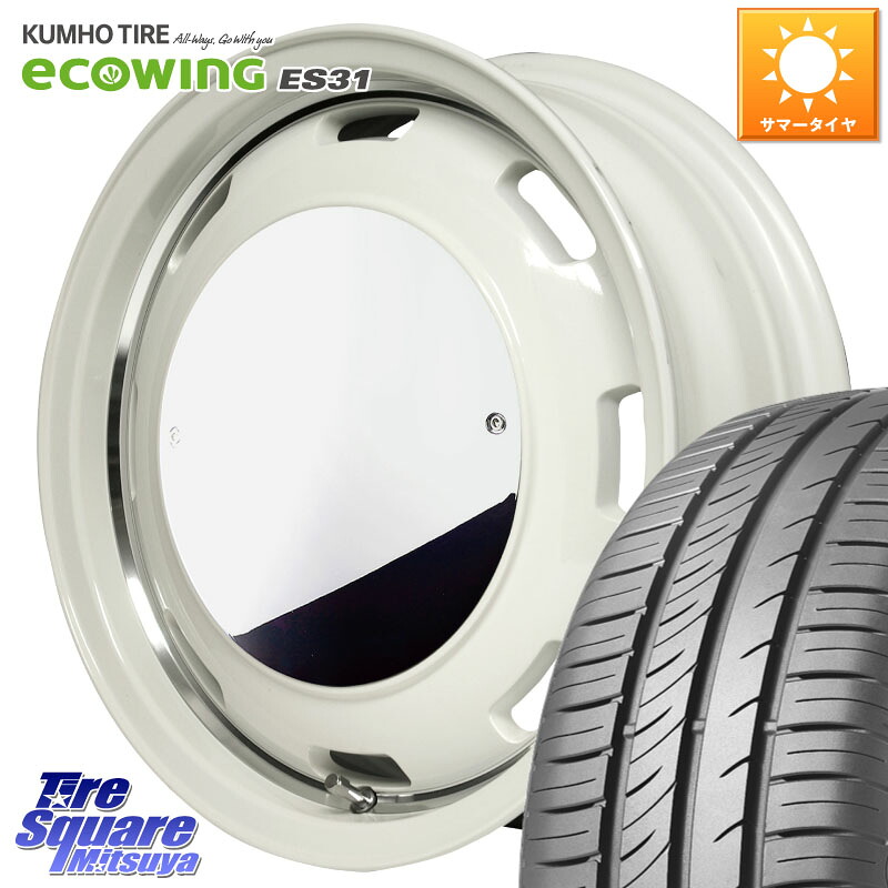 MANARAY MID Garcia CISCO MOON 15インチ 15 X 4.5J +45 4穴 100 KUMHO ecoWING ES31 エコウィング サマータイヤ 165/65R15 ダイハツTAFT Mx27/37/47Sソリオ・デリカD2 MAx6S系ソリオ