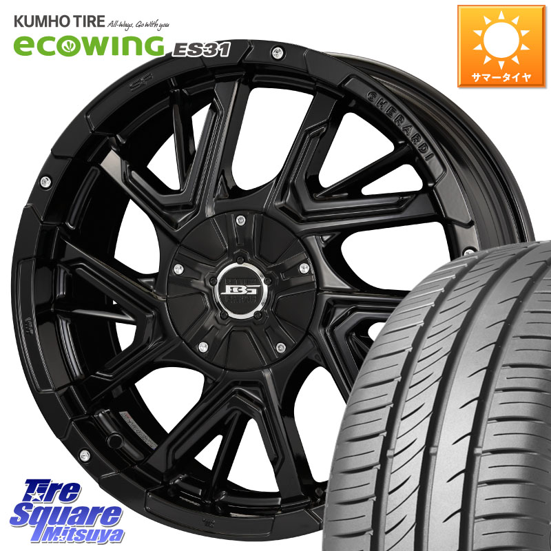 KOSEI ボトムガルシア ゲラルディ ホイール 16 X 7.0J +42 5穴 114.3 KUMHO ecoWING ES31 エコウィング サマータイヤ 195/60R16 フロンクス