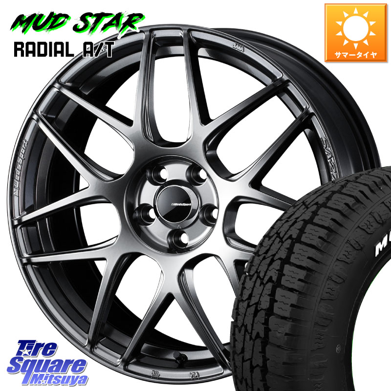 MUDSTAR マッドスターRADIAL AT A/T ホワイトレター 225/55R18WEDS WedsSport SA-27R SA27R ウェッズ スポーツ ホイール 18インチ 18X8.0J 42 5穴 114.3 デリカD:5 SL系フォレスター エクストレイル X-TRAIL 日産 エクリプスクロス|タイヤスクエアミツヤ
