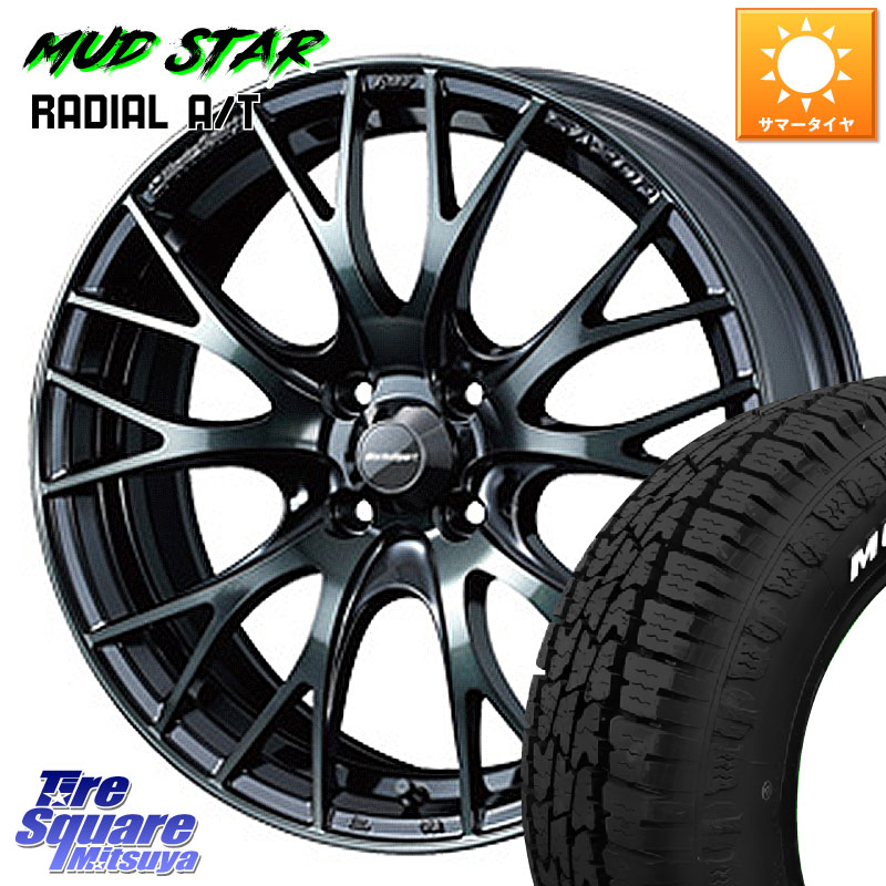 WEDS 72776 SA-20R SA20R ウェッズ スポーツ ホイール 15インチ 15 X 6.0J +38 4穴 100 MUDSTAR マッドスターRADIAL AT A/T ホワイトレター 175/65R15 アクア 130系ヴィッツ
