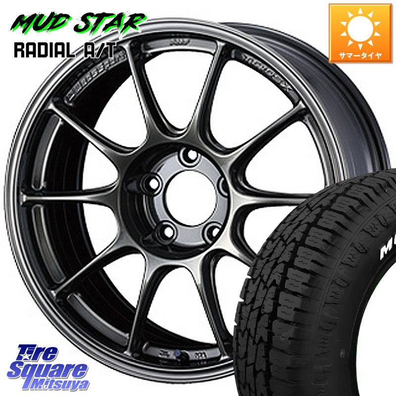 MUDSTAR マッドスターRADIAL AT A/T ホワイトレター 205/60R16WEDS WedsSport TC-105X TC105X ウェッズ スポーツ ホイール 16インチ 16X7.0J 48 5穴 100 エクシーガ|タイヤスクエアミツヤ