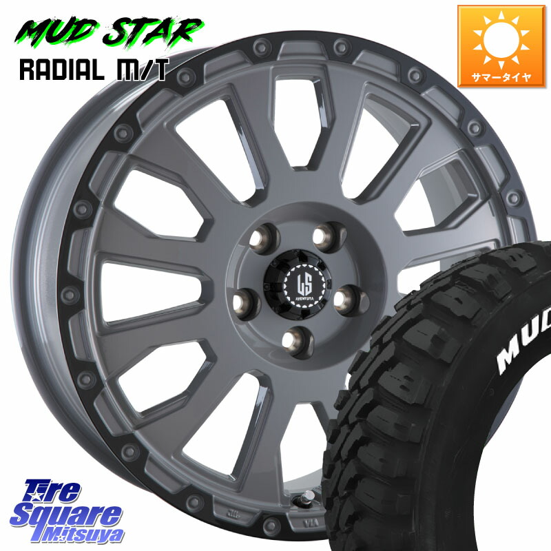 阿部商会 LA STRADA AVENTURA アヴェンチュラ 16インチ 16 X 7.0J +42 5穴 114.3 MUDSTAR マッドスターRADIAL MT M/T ホワイトレター 109/107 215/65R16 109*107