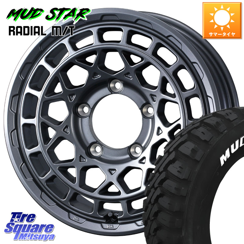 WEDS MUDVANCE X TYPE M ホイール 16インチ マッドヴァンス 16 X 5.5J +22 5穴 139.7 MUDSTAR マッドスターRADIAL MT M/T ホワイトレター 215/70R16 ジムニー専用(要オーバーフェンダー等)