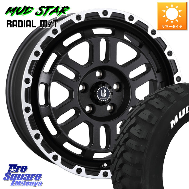 MUDSTAR マッドスターRADIAL MT M/T ホワイトレター 109/107 215/65R16 109*107阿部商会 LA STRADA DISCOVER ホイール 16インチ 16X7.0J 40 5穴 114.3|タイヤスクエアミツヤ