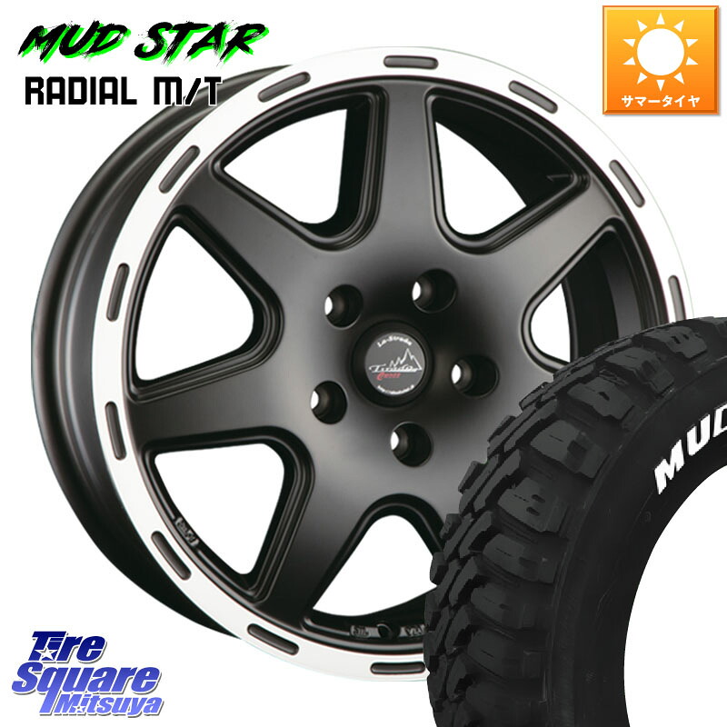 MUDSTAR マッドスターRADIAL MT M/T ホワイトレター 245/65R17阿部商会 TIRADO CROSS ホイール 17インチ 17X7.5J(US) 44 5穴 110 クライスラー Jeep Cherokee チェロキー KL系｜タイヤスクエアミツヤ