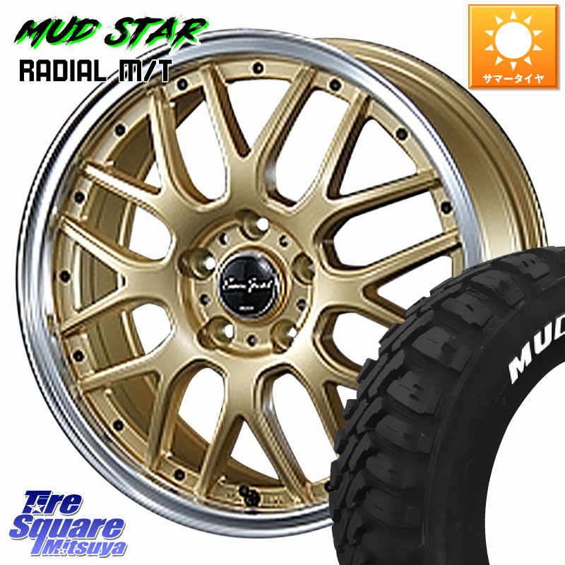 MUDSTAR マッドスターRADIAL MT M/T ホワイトレター 215/60R16BLEST EuroSport Type815 ホイール 16インチ 16X6.0J 43 5穴 100｜タイヤスクエアミツヤ